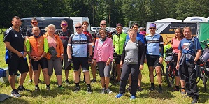 Gruppenfoto aktiver Stadtradler:innen