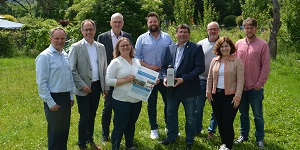 Gruppenfoto der Verwaltungsspitzen des Rhein-Lahn-Kreises